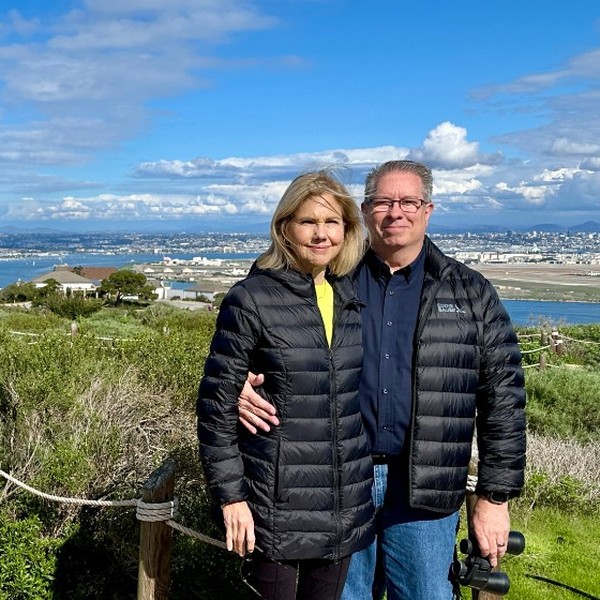 Jeff and his wife